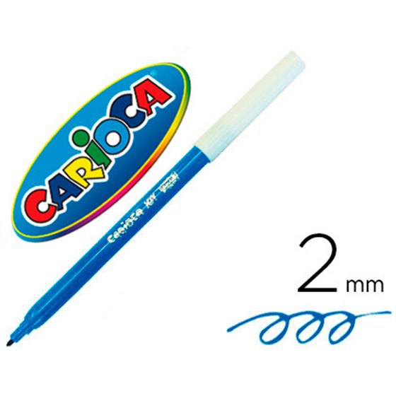 Rotulador Carioca Joy Azul Unidad
