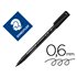 Rotulador Staedtler Lumocolor Retroproyeccion Punta De Fibrapermanente 318-9 Negro Punta Fina Redonda 0.6 Mm