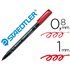 Rotulador Staedtler Lumocolor Retroproyeccion Punta De Fibrapermanente 317-2 Rojo Punta Media Redonda 0.8-1 Mm