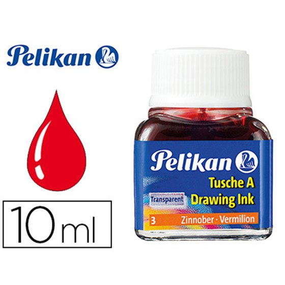 Tinta China Pelikan Bermellon Bote De 10 Ml