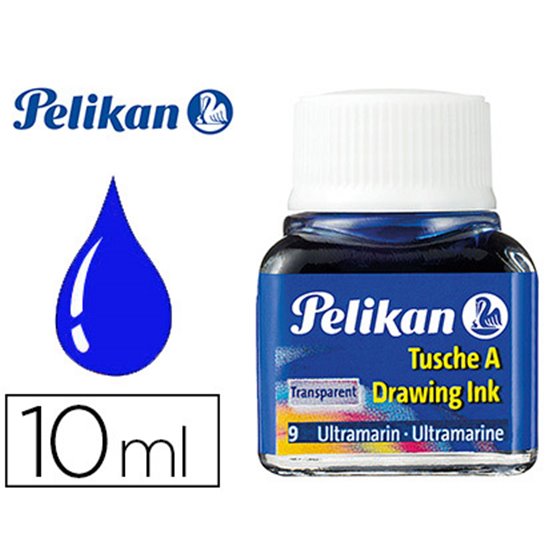 Tinta China Pelikan Azul Ultramar Bote De 10 Ml