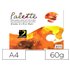 Paleta Papel Dalbe Desechable Din A4 40 Hojas 60 Gr
