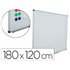 Pizarra Blanca Rocada Acero Vitrificado Magnetico Marco Aluminio Y Cantoneras Pvc 180X120 Cm Incluye Bandeja