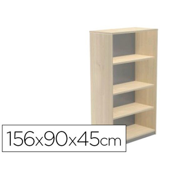 Armario Rocada Con Cuatro Estantes Serie Store 156X90X45 Cm Acabado Aa01 Haya/Haya