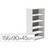 Armario Rocada Con Cuatro Estantes Serie Store 156X90X45 Cm Acabado Aw04 Blanco/Blanco