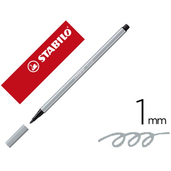 Rotulador Stabilo Acuarelable Pen 68 Gris Azulado Claro 1 Mm