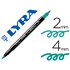 Rotulador Lyra Aqua Brush Acuarelable Doble Punta Fina Y Pincel Verde Noche