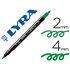 Rotulador Lyra Aqua Brush Acuarelable Doble Punta Fina Y Pincel Verde