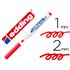 Rotulador Edding Para Pizarra Blanca 661 Color Rojo Punta Redonda 1-2 Mm