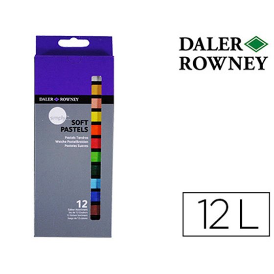 Lapices Pastel Oleo Daler Rowney Simply Suave Caja De 12 Colores Surtidos