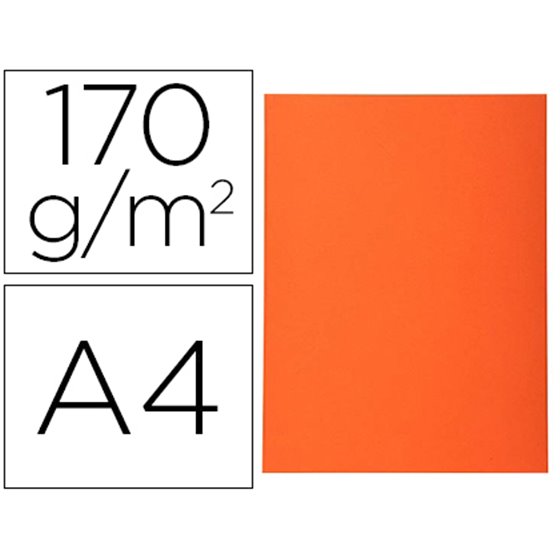 Subcarpeta Cartulina Reciclada Exacompta Din A4 Naranja 170 Gr