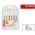Rotulador Stabilo Fluorescente Swing Cool Color Pastel Bolsa De 6 Unidades Colores Surtidos