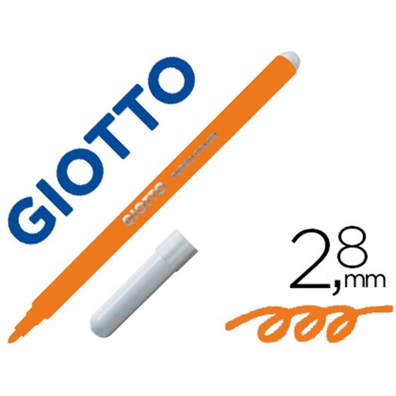 Rotulador Giotto Turbo Color Lavable Con Punta Bloqueada Unicolor Naranja