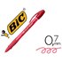 Boligrafo Bic Gelocity Illusion Borrable Rojo Punta De 0,7 Mm