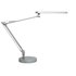 Lampara De Escritorio Unilux Mambo Led 5,6W Doble Brazo Articulado Abs Y Aluminio Gris Metalizado Base 19 Cm