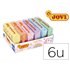 Plastilina Jovi 70 Tamaño Pequeño Caja De 6 Unidades Colores Pastel Surtidos 50G