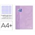 Cuaderno Espiral Oxford Ebook 1 School Touch Te Din A4+ 80 Hojas Cuadro 5 Mm Con Margen Malva Pastel
