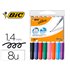 Rotulador Bic Velleda Para Pizarra Punta Redonda 2 Mm Bolsa De 8 Unidades Colores Surtidos