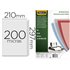 Tapa De Encuadernacion Fellowes Din A4 Pvc Transparente Cristal 200 Micras Pack De 100 Unidades