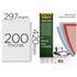 Tapa De Encuadernacion Fellowes Din A3 Pvc Transparente Cristal 200 Micras Pack De 100 Unidades