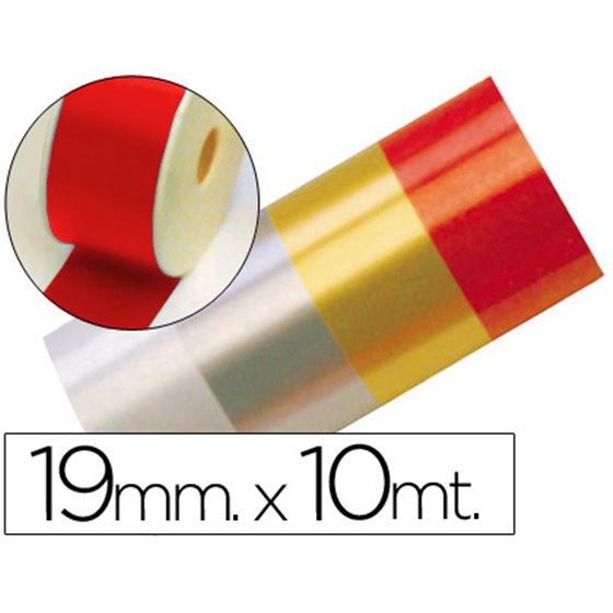 Cinta Fantasia 10 Mt X 19 Mm Rojo