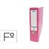 Archivador De Palanca Elba Carton Forrado Pvc Con Rado Top Folio Lomo 80 Mm Rosa