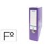Archivador De Palanca Elba Carton Forrado Pvc Con Rado Top Folio Lomo 80 Mm Violeta