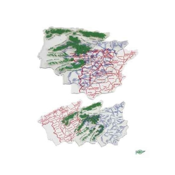 Plantilla Mapa España FAIBO Pequeño Bolsa x3