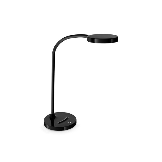 Lampara De Oficina Cep Flex Plastico Led De 4W Brazo Flexible Tactil Color Negro 160X600 Mm