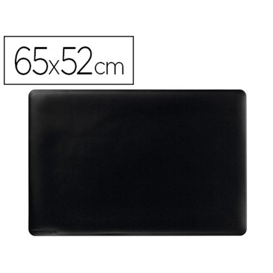 Vade Sobremesa Durable Negro Antideslizante Contorneado 65X52 Cm