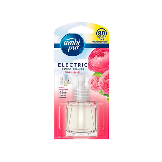 Ambientador Ambipur Electrico Flores Elegantes Recambio 21,5Ml