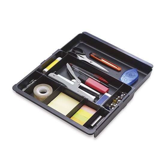 Bandeja Organizadora Exacompta Drawinsert De Cajones Color Negro 298X246X36 Mm