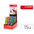 Rotulador Stabilo Boss Splash 75 Expositor Sobremesa De 15 Unidades Colores Surtidos