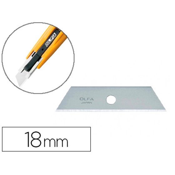 Repuesto Cuchilla Cuter Olfa Ancho 18 Mm Para Cuter Sk-4 Blister De 5 Unidades