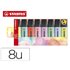 Rotulador Stabilo Boss Fluorescente 70 Pastel Estuche De 8 Unidades Colores Surtidos