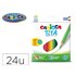 Lapices De Colores Carioca Tita Hexagonal Caja De 24 Unidades Colores Surtidos