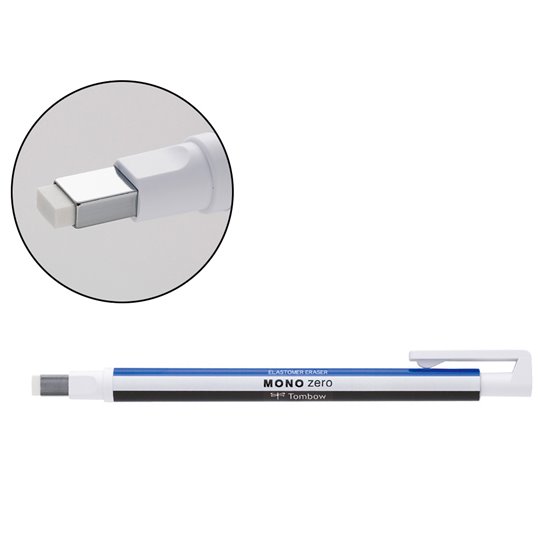 Portagomas Tombow Con Clip Mono Zero Punta Rectangular 2,5X5 Mm
