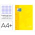 Recambio Color 1 Oxford Din A4+ 80 Hojas 90 Gr Cuadro 5 Mm 4 Taladros Color Amarillo
