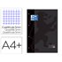 Recambio Color 1 Oxford Din A4+ 80 Hojas 90 Gr Cuadro 5 Mm 4 Taladros Color Negro