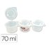 Vaso Para Mezcla Pinturas Milan Triple Con Tapa 70 Ml