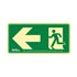 Pictograma Archivo 2000 Salida De Emergencia Izquierda Pvc Verde Luminiscente 160X320 Mm