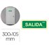 Pictograma Archivo 2000 Salida Pvc Verde Luminiscente 300X105 Mm Pack De 2 Unidades