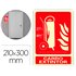 Pictograma Archivo 2000 Carro Extintor Pvc Rojo Luminiscente 210X300 Mm