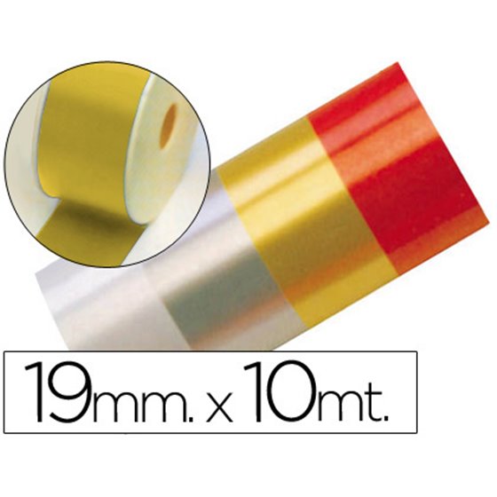 Cinta Fantasia 10 Mt X 19 Mm Oro
