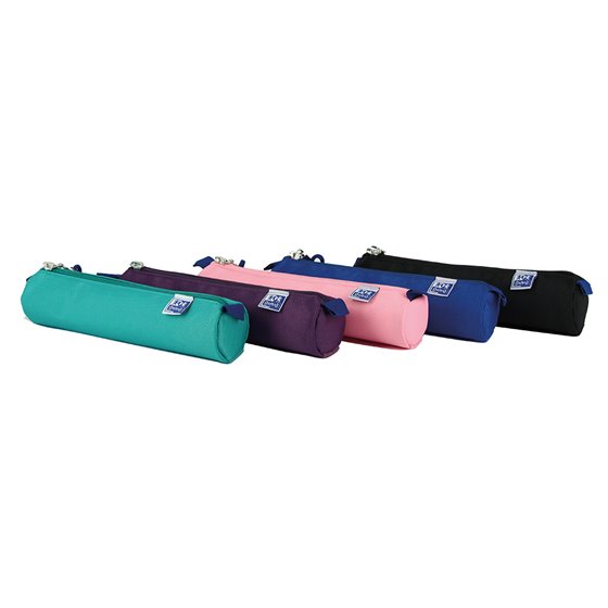 Bolso Escolar Oxford Portatodo Kangoo Teens Redondo Pequeño Colores Surtidos 220X45X45 Mm