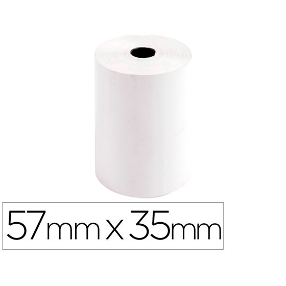 Rollo Sumadora Exacompta Safe Contact Termico 57 Mm X 35 Mm 44 G/M2