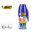 Boligrafo Bic Cristal Mega Tubo 16+4 Unidades Colores Surtidos 8 Azules / 5 Negros / 4 Rojos/ 3 Verdes