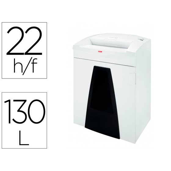 Destructora De Documentos Hsm Securio B35 Capacidad De Corte 22 Hojas En Particulas Destruye Grapas Clips Y