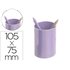 Cubilete Portalapices Archivo 2000 Malva Pastel Opaco Plastico 100% Reciclado Diametro 75 Mm Alto 105 Mm