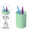 Cubilete Portalapices Archivo 2000 Verde Pastel Opaco Plastico 100% Reciclado Diametro 75 Mm Alto 105 Mm
